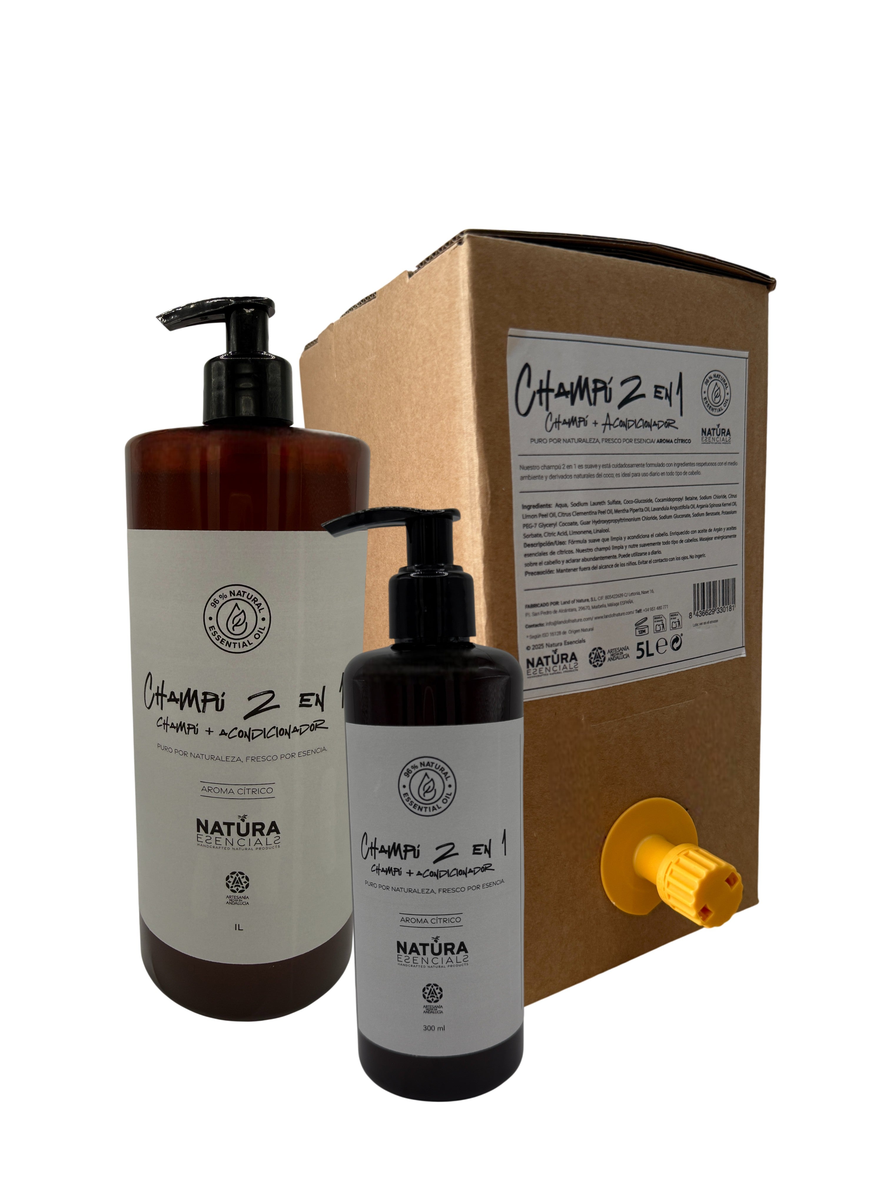 Champú 2 en 1 natural para cabello normal | Natura Esencials